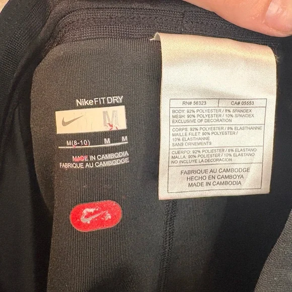 Nike Fit Dry Black and Pink tennis Skort #34 - Picture 4 of 4